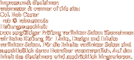impressum& disclaimer: